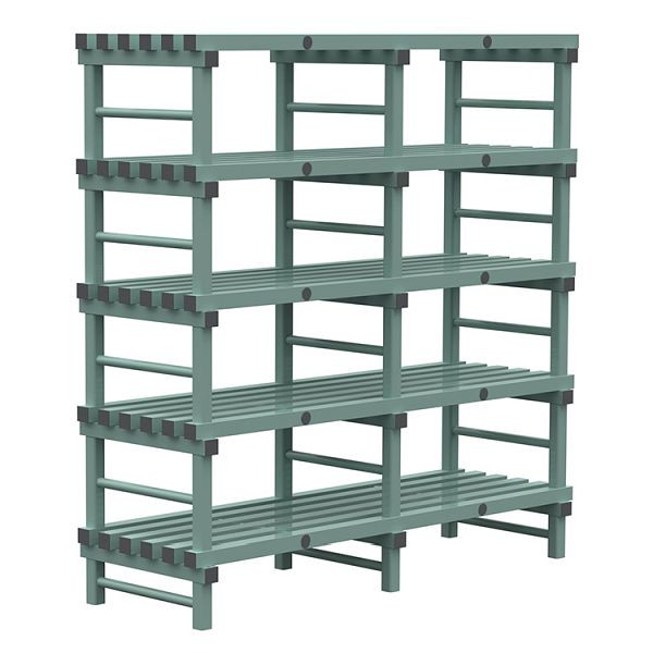 REA Euro-Regal 1800x600x1850mm, 5 Ständer mit 350mm Abstand, 308.194