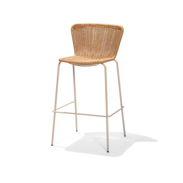 Feros Luca Stapelbarer Barstuhl, Sand, Indoor & Outdoor, 150594