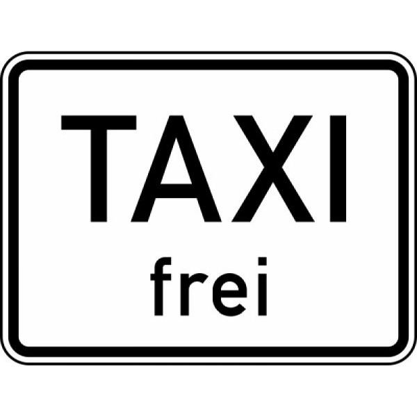 Stein HGS Taxi frei Nr. 1026-30, 600 x 450 mm, Flachform 2 mm, RA2, 1026-30-221