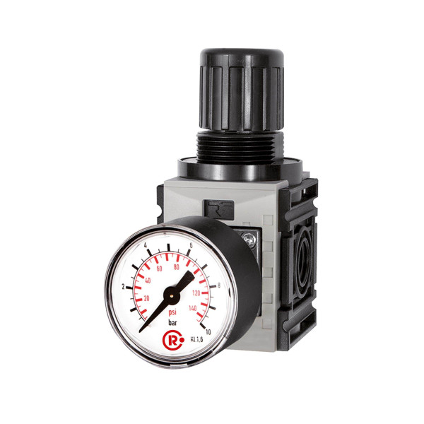Riegler Druckregler, d. DV »FUTURA-mini«, Standardmanometer, G 1/4, 0,1-4 bar, 142402