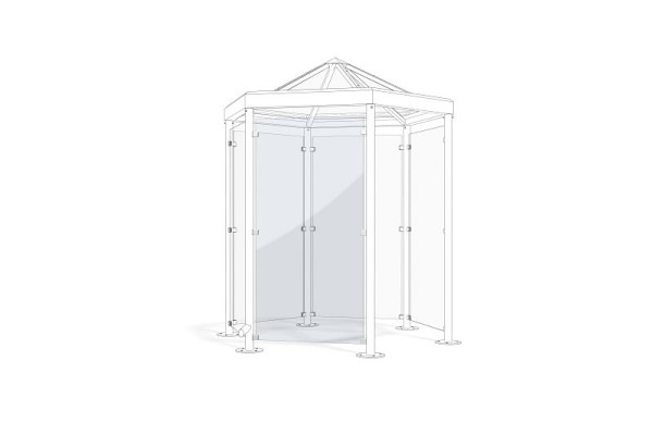 WSM Seitenwand für Paris P601 ESG glashell, 102100061