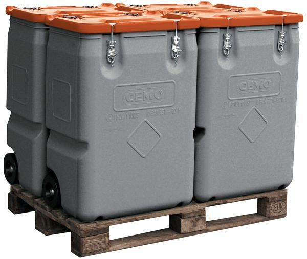 Cemo Mobil-Box 250 l, grau, Maße 60 x 60 x 89 cm, 11457, 4052886441879