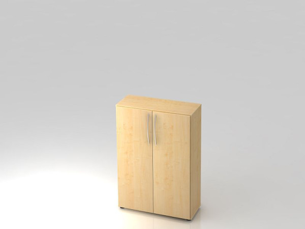 Hammerbacher Schrank 3OH 34, 6cm tief Bogengriff Ahorn/Ahorn, 80x34,6x114,4 cm (BxTxH), V4550/3/3/BM