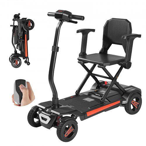 VEVOR faltbares 4-Rad-Elektromobil, für Erwachsene & Senioren, mit Fernbedienung, NFC-Schlüssel, 15 km Reichweite, 120 kg Tragkraft, YTZDZXCZDZD4KTMQ0001V2