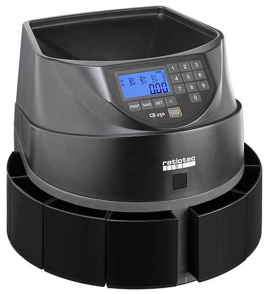 Ratiotec Münzzähler CS250, weiss / grau, 946344, 4260114695332