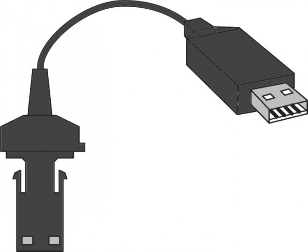 HELIOS PREISSER Digitales Verbindungskabel, Länge 2m, OPTO RS232 für USB, 996705