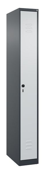 C+P Umkleidespind Classic PLUS, 1850x250x500mm, 7016/7035, Drehriegel, 080000-19 S10011