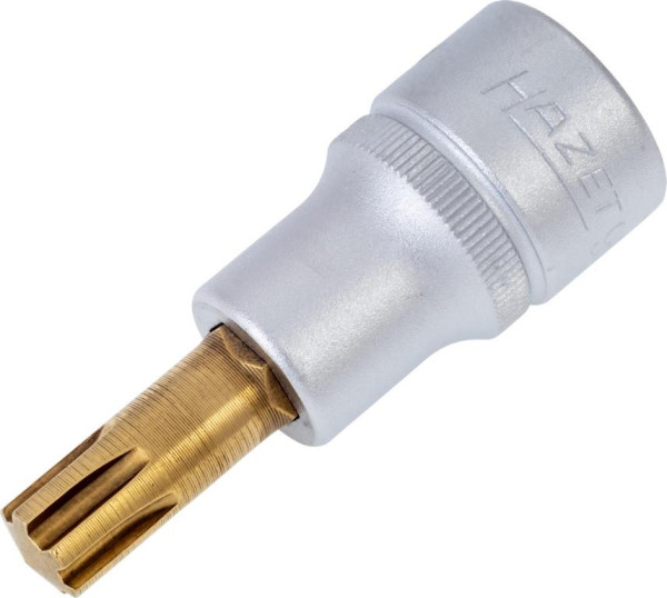 Hazet Schraubendreher-Steckschlüsseleinsatz, Vierkant hohl 12,5 mm (1/2 Zoll), Innen Keilprofil Ribe-CV, M10, 991-10