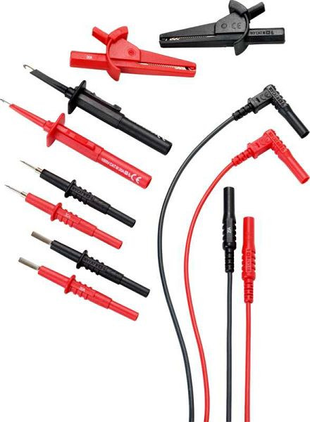 Gossen Metrawatt Kabelset mit verschiedenen Prüfspitzen, max. 20 A, 1000 V CAT III, KS-NTS, Z110W