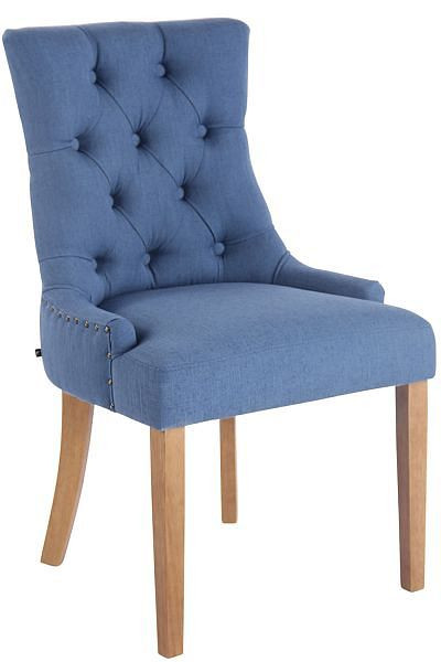 CLP Esszimmerstuhl Aberdeen Stoff antik-hell, blau, 310451
