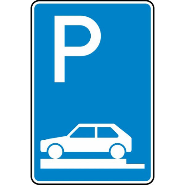 Stein HGS Parken auf Gehwegen ganz quer zur Fahrtrichtung links Nr. 315-80, 420 x 630 mm, RA2, Flachform 2 mm, 315-80-121