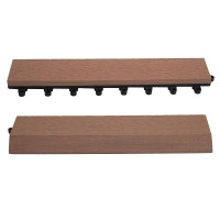 Vorschau: Mendler 2er-Set Abschlussleiste für WPC Bodenfliese Rhone, Abschlussprofil, Holzoptik Terrasse, coffee gerade mit Haken, 65085 Vorschau: Mendler 2er-Set Abschlussleiste für WPC Bodenfliese Rhone, Abschlussprofil, Holzoptik Terrasse, coffee gerade mit Haken, 65085