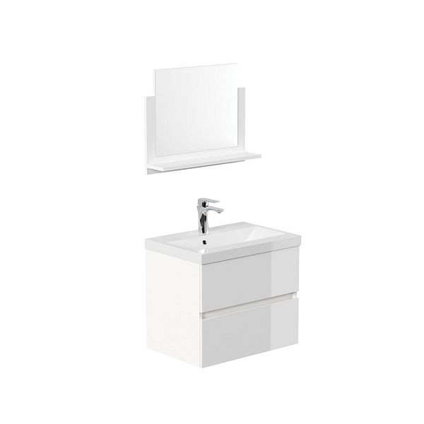 HOME DELUXE Badezimmermöbel WANGEROOGE Deluxe – M Weiß, 55751
