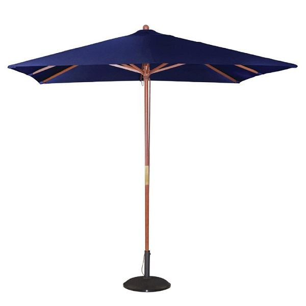 Bolero viereckiger Sonnenschirm dunkelblau 2,5m, Flaschenzugsystem, GH991