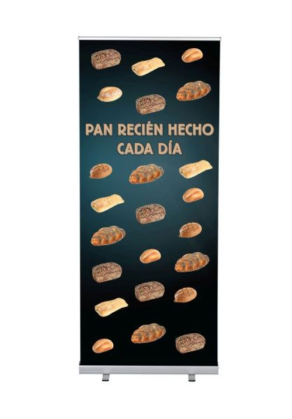 Showdown Displays Roll-Banner Budget 85 Komplettset Brot Spanisch, RBB085LSFI404