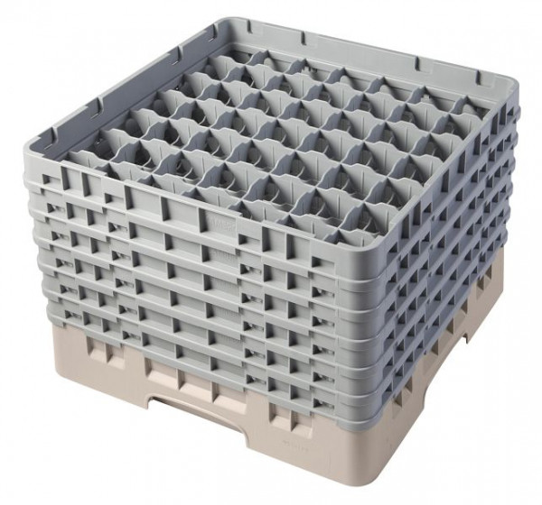 Cambro Spülkorb mit 49 Fächer Camrack® 29,8 cm Beige, 49S1114184