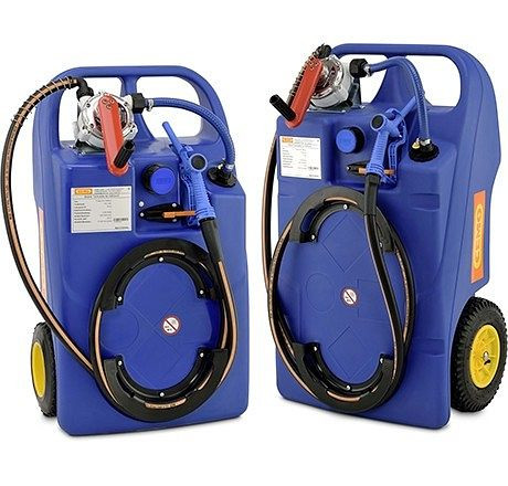 Cemo Trolley 100 l für AdBlue, mit Kurbelpumpe, Zapfschlauch 3,4 m, 11130