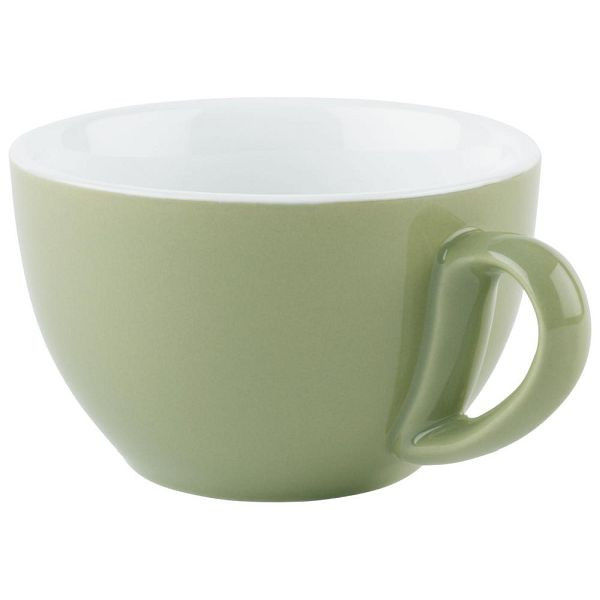 APS Cappuccinotassen in grün Ø 10,5 cm, Höhe: 6,5 cm, 300 ml, VE: 6 Stück, 16007