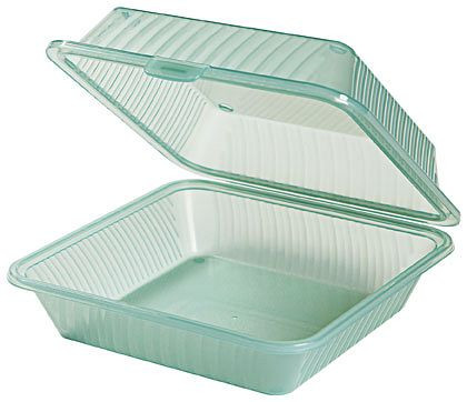 Contacto Eco-Takeouts Behälter, grün, 23 x 23,5 x 9,5 cm, VE: 12 Stück, 1101/226