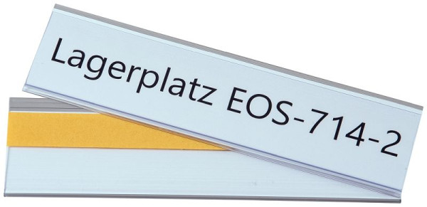 Eichner Etikettenhalter selbstklebend, Maße: 80 x 200 mm, VE: 50 Stück, 9218-03465