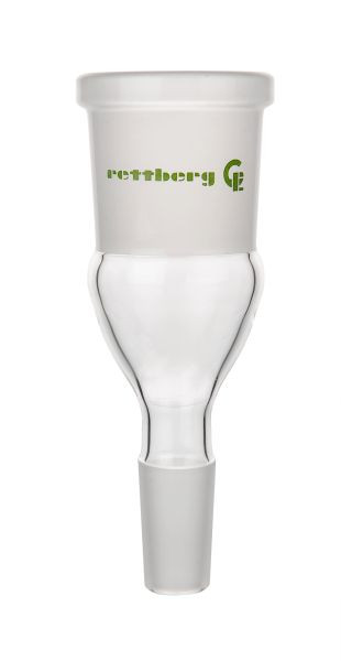 Rettberg Übergangsstück Hülse NS 29/32 auf Kern NS 19/26, zentriert für Rotationsverdampfer, Borosilikatglas 3.3, 107000371
