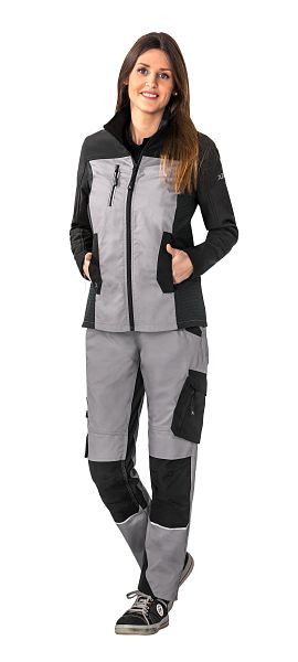 Planam Norit Damen Hybridjacke, zink/schwarz, Größe 40, 6516040