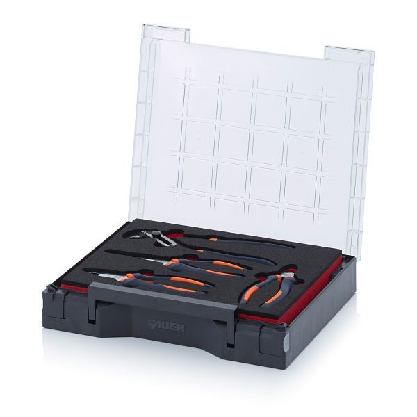 Auer Sortimentsbox bestückt 35 x 29,5 cm mit Werkzeugeinsatz, mit Zangen, SB 353 B12