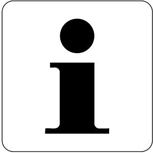 Moedel Piktogramm Information, Folie, 160x160 mm, 52186