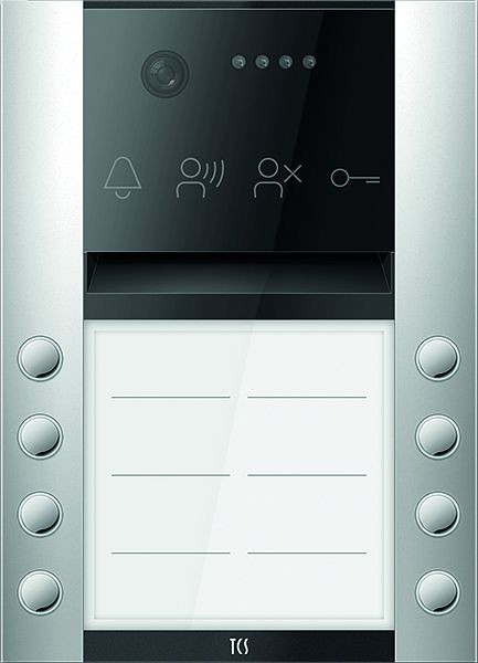 TCS Türkontrollsystem PES PRO Video Außenstation 8T 2 Spalten AP RAL9010 reinweiß, AVA610208-0019