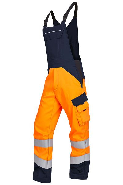 ROFA Latzhose 2382, Größe 114, Farbe 375-leuchtorange-marine, 6652382-375-114