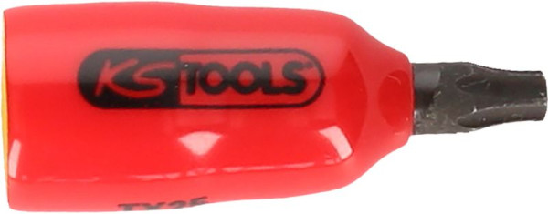 KS Tools 1/4" Bit-Stecknuss mit Schutzisolierung für Torx-Schrauben, T10, 117.2472