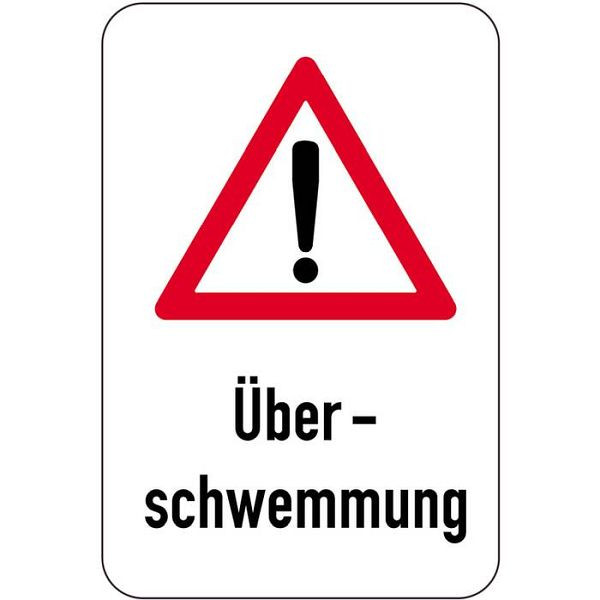 Stein HGS Sonderschild, Überschwemmung, 500 x 750 mm, 15008
