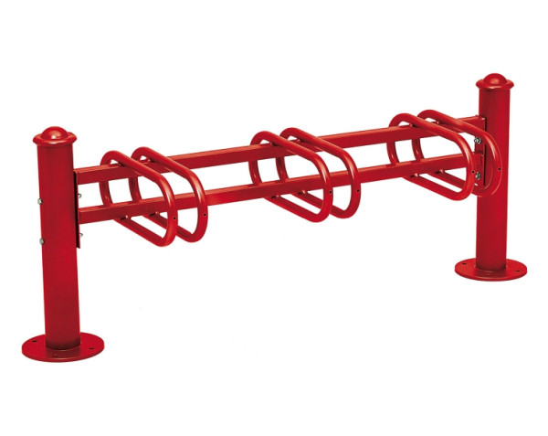 Procity Fahrradständer 3 Plätze, Agora, Einseitig, RAL 3004, 207360.3004