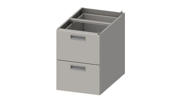 Stalgast Einbau-Schubladenblock ECO 386x490x540 mm mit zwei Schubladen, Selbstmontage, DAT04692