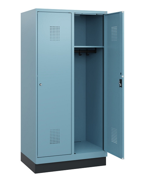 C+P Spind Evolo PLUS, Sockel, 2 Abteile, 1630x800x500mm, 0010/0010, Zylinderschloss, 0490205-22 S10048