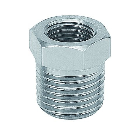 Prevost Reduziernippel mit konischem Außengewinde zylindrischem Innengewinde - A4, IG BSPP G 1/2, AG BSPT R 3/4, VE: 2 Stück, A4 3412P2