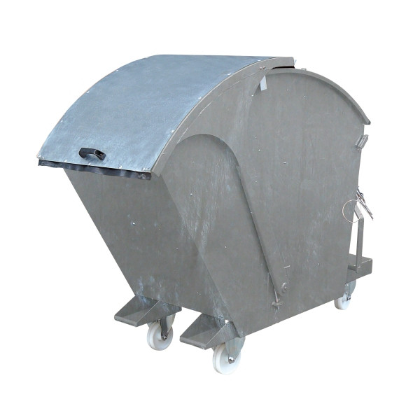 Eichinger Industrie Kippbehälter mit Runddeckel, 1000 kg, 1000 Liter, feuerverzinkt, 20261200002000