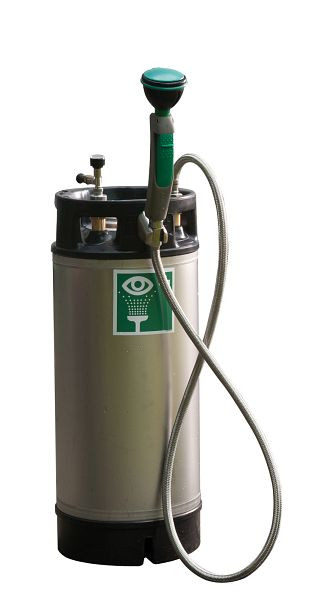 B-SAFETY Mobile Tank-Augendusche mit 14 Liter-Edelstahltank, BR 958005, 320536