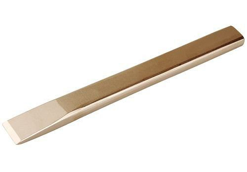 DENIOS Flachmeißel, 150 mm, Sonderbronze, funkenfrei, für Ex-Zonen, 250386