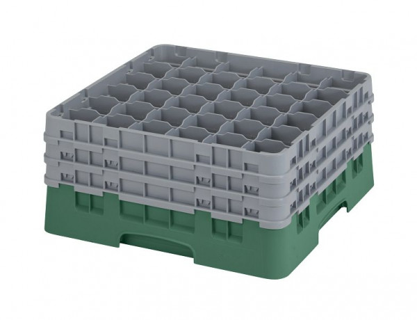 Cambro Spülkorb mit 36 Fächer Camrack® 19,6 cm Flaschengrün, 36S738119