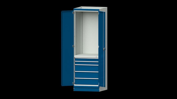 ANKE Werkbänke Basisschrank modulares Schranksystem, Modell 2410, 715 x 720 x 2200 mm, RAL 7035/5010, 631.031