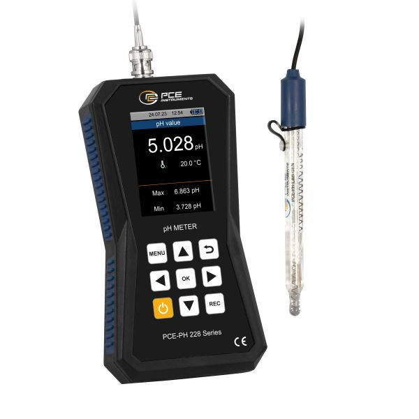 PCE Instruments Hochpräzises pH-Messgerät für Chemie, Pharmazie und Lebensmittelindustrie, PCE-PH 228LAB-GEN