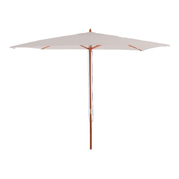 Mendler Sonnenschirm Florida, Gartenschirm Marktschirm, Ø 3m Polyester/Holz, creme, 25657
