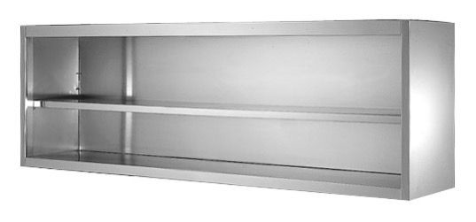 A&S Gastro Wandhängeschrank offen, Bautiefe 400 mm, 1000x400x600 mm, WHSOC100
