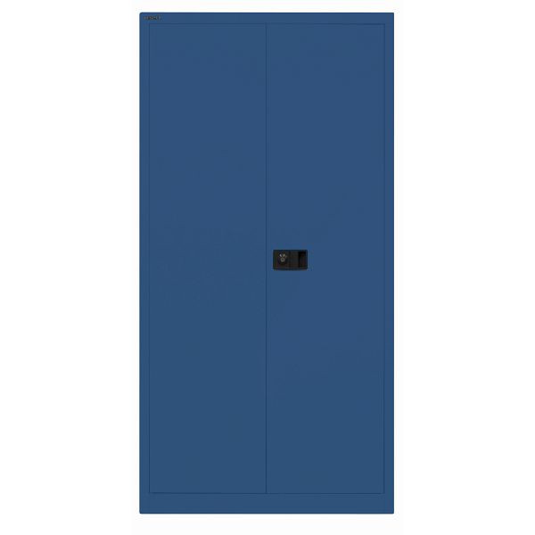 Bisley Flügeltürenschrank UNIVERSAL, 3 Fachböden für 4 Ordnerhöhen, 639 oxfordblau, Belastbarkeit: 80kg je Fachboden, E722A03G639