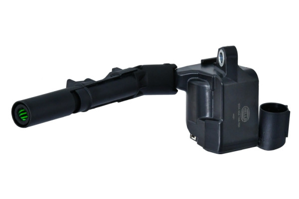 HELLA Zündspule, 12V, 4-polig, Kerzenschachtzündspule, geschraubt, 5DA 358 168-731