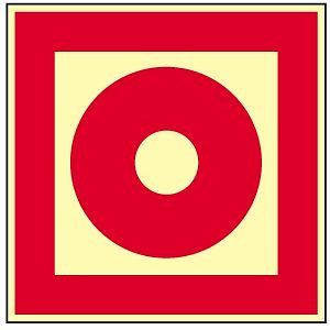 Moedel Brandmelder manuell, Kunststoff, langnachleuchtend, 160-mcd, 200x200 mm, 57566