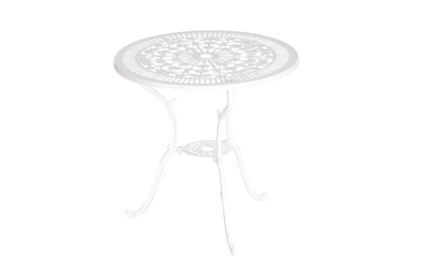 Merxx Lugano Tisch, Ø 70 cm, weiß, Aluminiumguss, 21112-208
