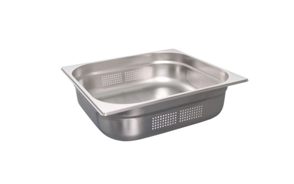 Schneider GN-Behälter Edelstahl, gelochte Ausführung, GN2/3- 354x325x100 mm, 8,0L, 530311