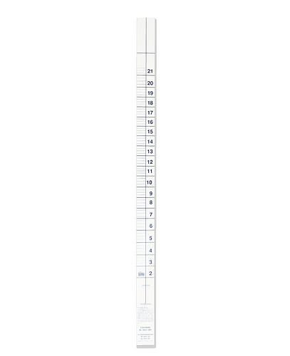 DENIOS Literskala zum Aufkleben für Weithalskanister mit 20 Liter Volumen, 250202